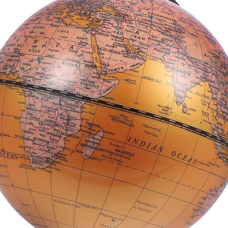 كرة أرضية من الأي بي إس والسبائك مع قاعدة متينة أداة تعليمية لتدريس الجغرافيا على سطح المكتب - Image 5